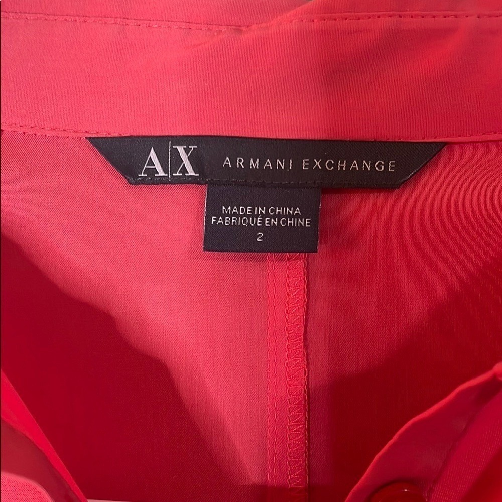 ARMANI EXCHANGE Women's orqnge Shirt Dress - Picture 4 of 13